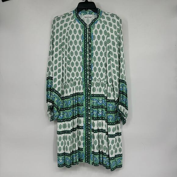 Sandro Naima Printed Mini Long Sleeve Dress - Picture 3 of 6